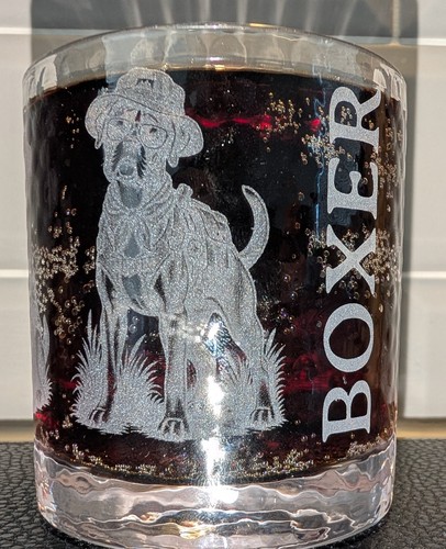 Boxer dog engraved - boxer,