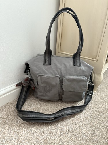 Kipling favola grey - grey, cross