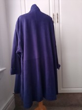Suede purple/blue duster