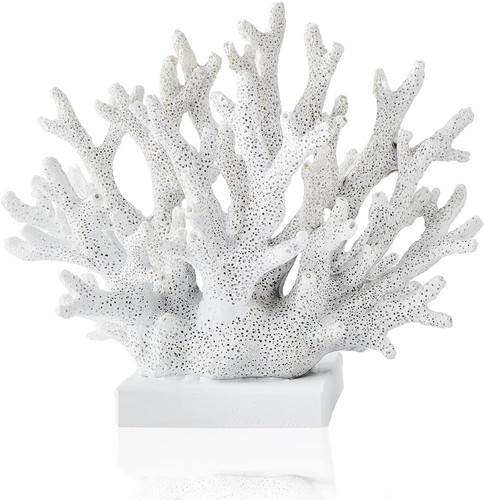 Artificial white coral décor - artificial,