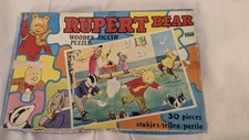 Rupert Bear Wooden Jigsaw Puzzle 30 Piece Beaverbrook 1970