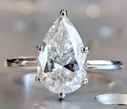 Pear cut white - cut,