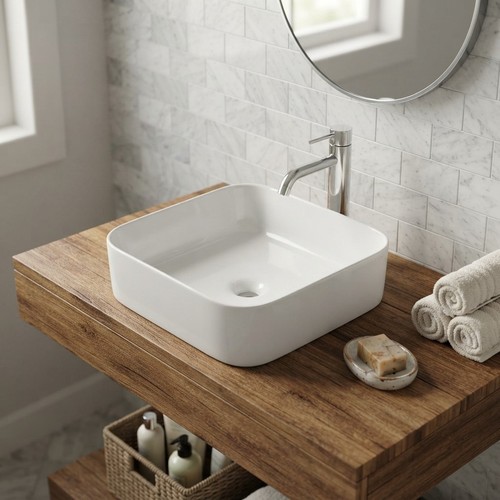 Compact modern white ceramic - compact,