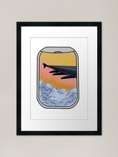 Airplane Window Framed Art