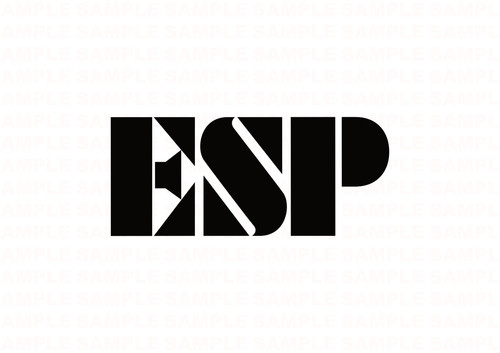Esp guitar headstock logo - esp,