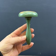VINTAGE TURNED GREEN PAINTED