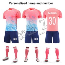 Personalized Football Kids Boys Girls kit Shirt Training Set Birthday Gift