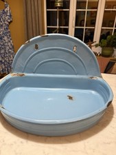 Vintage French Enamel Sink Or