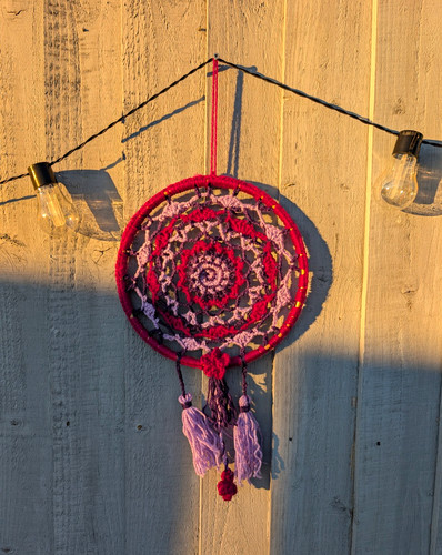 Handmade crochet round - handmade,