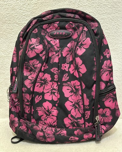 Jeep black pink - jeep, hibiscus