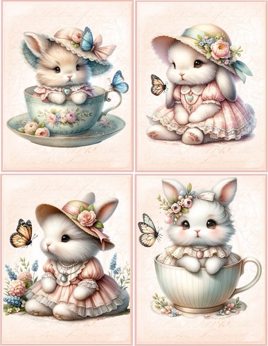 Bunny rabbit shabby - bunny,