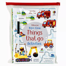 Usborne Wipe Clean Activities 6 Books Collection Set by Kirsteen Robson Dinosaur