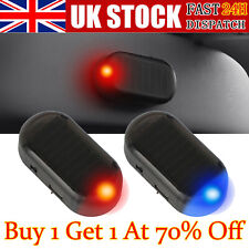 Solar Power Car LED Fake Dummy Alarm Warning Security Anti Theft Flashing Light+