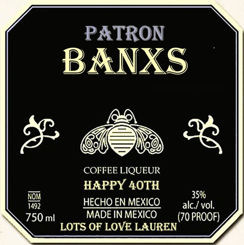 Personalised patron cafe - patron, xo