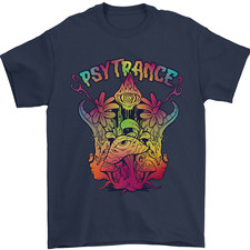 Psytrance Psychedelic Trance Music Psy Mens T-Shirt 100% Cotton