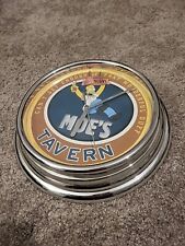 2003 The Simpsons 11” Wall Clock It's Duff Time at Moe's Tavern - Fully Working 