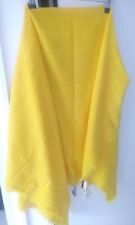 Alexander McQueen yellow large Scarf 100% fine wool 138x138cm