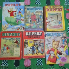 RUPERT THE BEAR ANNUALS HB BOOKS Job Lot X 6 INCLUDES RARE EXAMPLES -B29