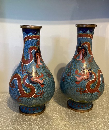 Antique cloisonne three - antique,