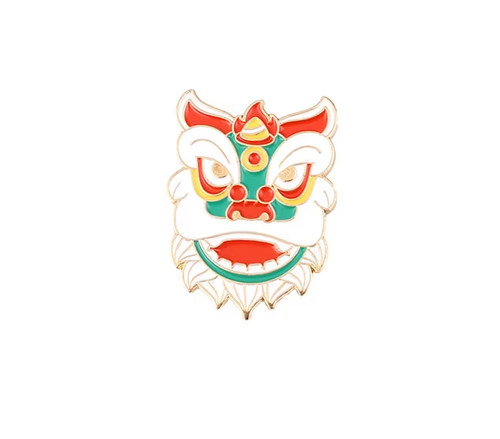 Chinese dragon enamel pin - dragon,