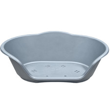 Medium Plastic Silver Grey Dog