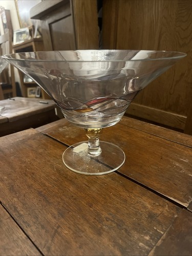 Art deco style glass centre - art,