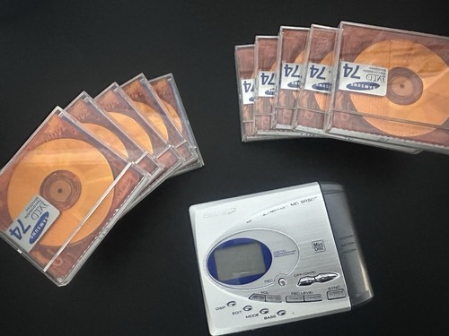 Sharp portable mini disc - sharp,