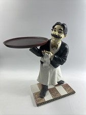 Vintage 1990's Waiter Statue