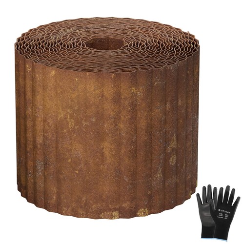 Corrugated metal garden - metal, edging