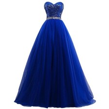 Long Wedding Evening Formal Party Gown Ball Bridesmaid Prom Acting Host Dress