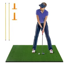 Golf Hitting Mat Standard Real Feel Golf Practice Mat Artificial Turf Mat 5X3 FT