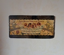 Reims Savon Des Gentils Bebes Bathroom Sign Bathing Beauty Welsh Slate Flint 