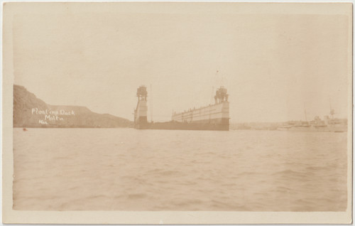 Malta c1925 rppc floating - malta,