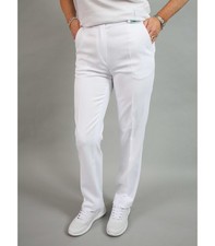 EMSMORN LADIES STRETCH BOWLS TROUSERS WHITE SIZE 18R FREE P&P