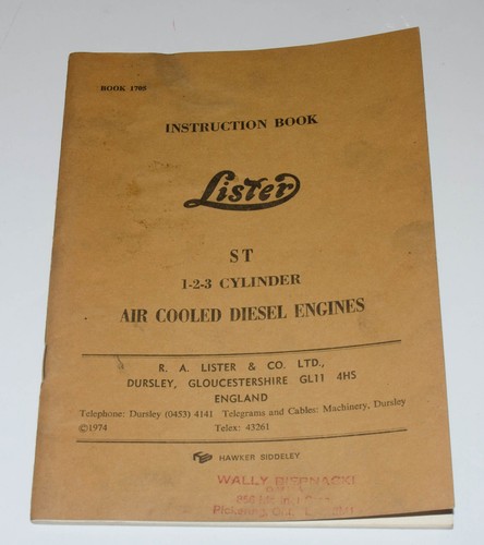 Lister 1 2 3 cylinder - lr, 1-2-3