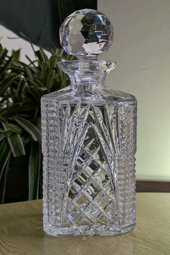 Crystal decanter hand cut