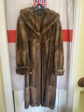 Hickleys Real Vintage Antique Women’s Brown Mink? Fur 3/4 Length Coat