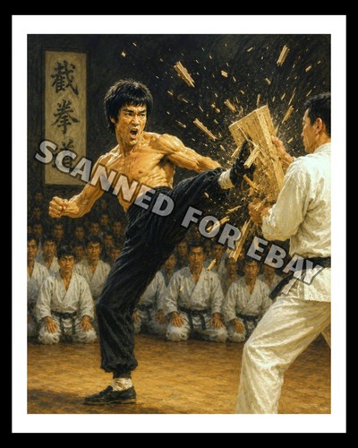 Bruce lee 8x10in glossy - bruce,