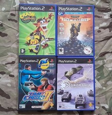 4 x Playstation 2 Games - Crash Bandicoot, Warhammer, Dropship, Time Crisis PS2
