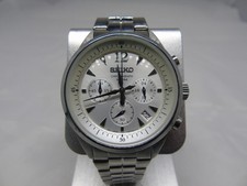 MENS SEIKO 6T63-00F0 CHRONOGRAPH WATCH -  VERY GOOD COND. - BOXED - PLSE READ