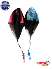 5 x Kids Play Parachute Toy - Blue, Pink & Orange- Fun Outdoor Group Activit