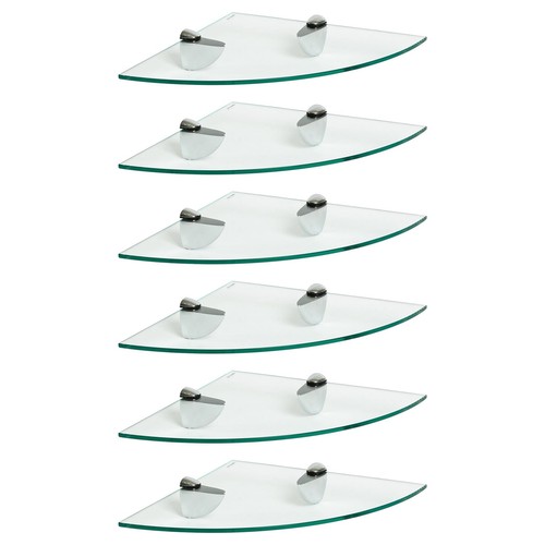 Clear 30cm floating glass - 6x,