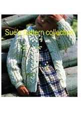 Girls cable cardigan knitting