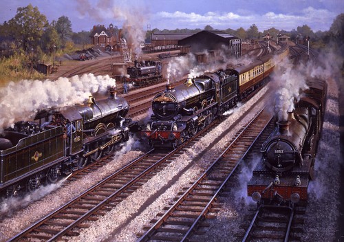 Gwr castle class - gwr, railway