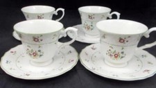 Royal Doulton Avignon Group of 4 Footed Cup and Saucer Sets TC1145