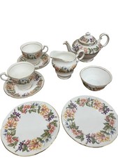 Paragon Country Lane Fine Bone China Tea Set Floral Design