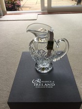 Waterford Crystal Bunratty Pitcher Romance of Ireland Collection New with Box