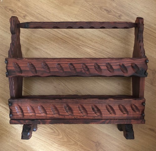 Vintage wooden magazine rack - vintage,