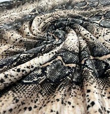 Snake Stone Print Velour