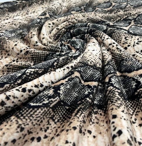 Snake stone print velour - snake,